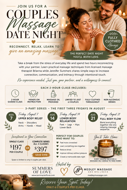 Couples Massage Date Night: Reconnect Through Intentional Touch